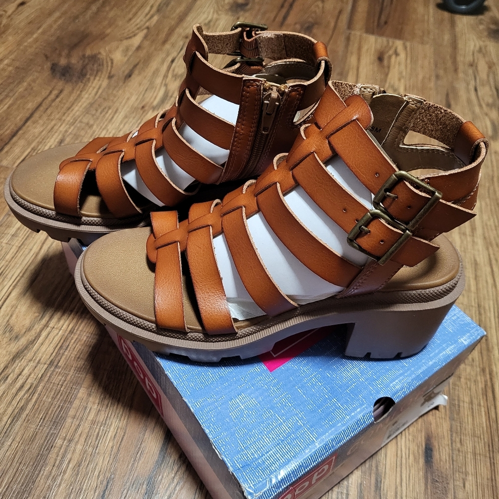 Pop Womens Sundress Heeled Sandals.